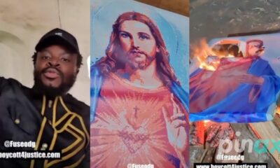 Fuse ODG Burns Image Of Jesus Christ-Says Its The Cause of Oppression In Africa 50