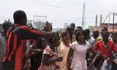 Lady goes mad and jumps out of moving car on wedding day 107