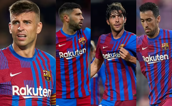 Gerard Pique insists his fellow captains Jordi Alba, Sergio Busquets, and Sergi Roberto will reduce their salaries to ease Barcelona's financial woes. 46