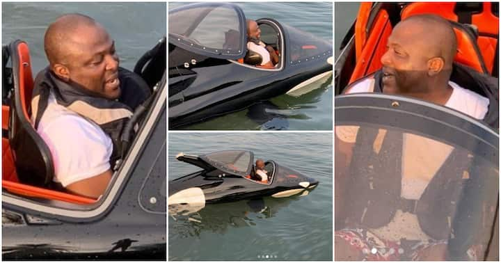 Ibrahim Mahama: Ghanaian Millionaire Shows Off Rich Lifestyle in a Luxury Seabreacher; Photos Cause Stir. 46