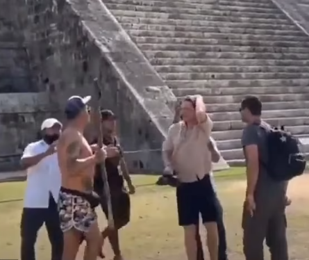 Polish tourist beaten with sticks in Mexico after he scaled sacred Mayan temple. 46