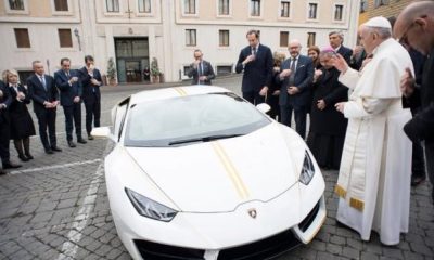 Why does the Pope have a Lamborghini if he is supposed to not possess any material wealth? 46