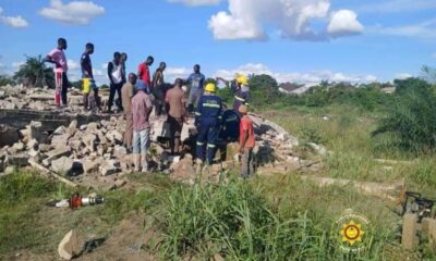 Tragic Incident at Sokoban Wood Village: One Worker Dies in Building Collapse, Three Rescued 55