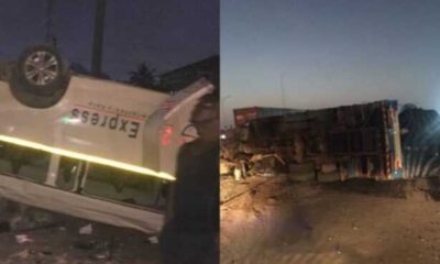 Heavy Traffic Chaos on Accra-Kumasi Highway Following Early Morning Crash Near Pokuase 57